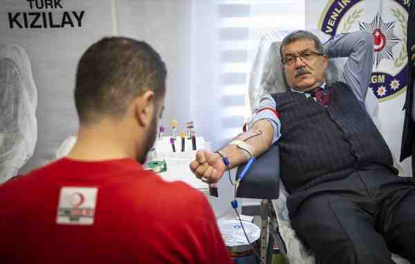 Emniyetten kan bağışına destek