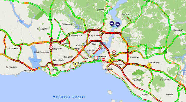 Son dakika… İstanbul’da trafik felç
